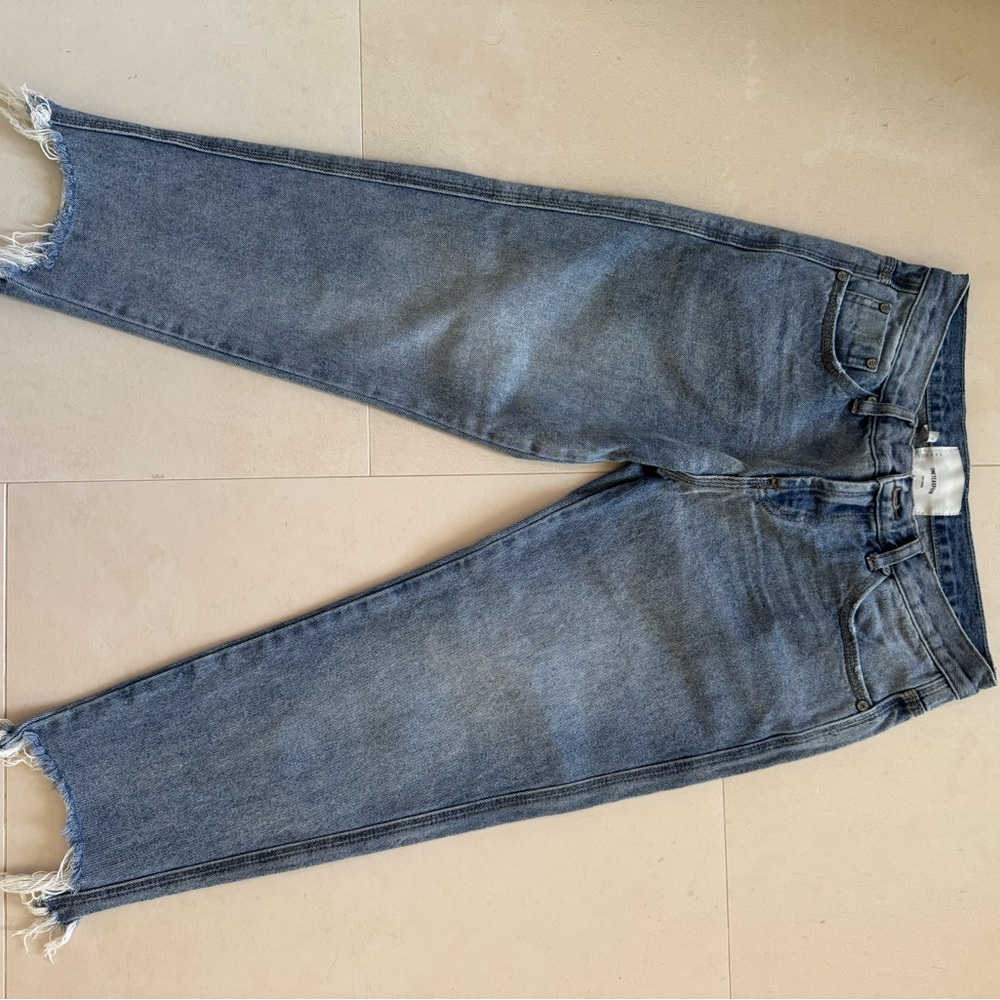 One Teaspoon Blue Cropped Ankle Jeans